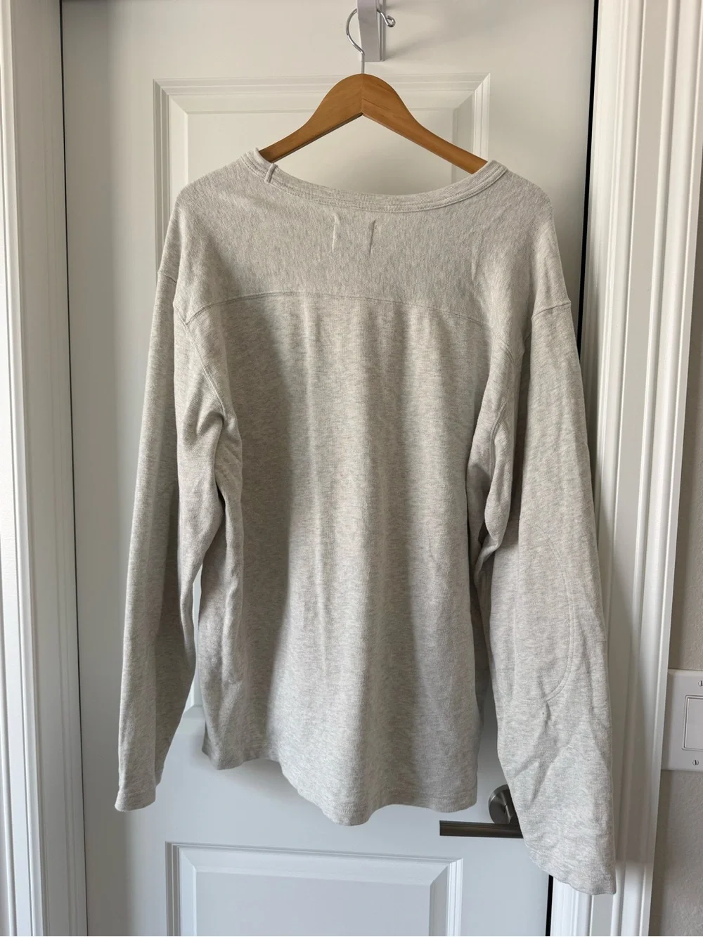 Buck Mason Light Gray Rugby Crewneck